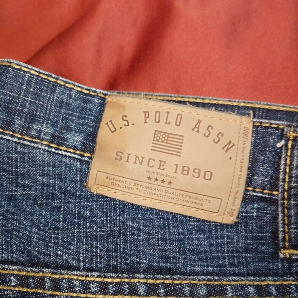 US POLO ASSN Mens Jeans , Size 37x30 (38 X 30 Tag) , Blue  Pre-Owned